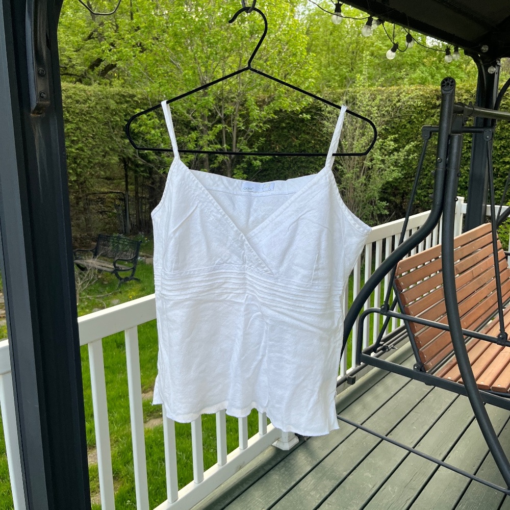 lightweight white summer top